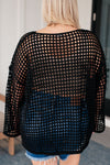 Ask Anyway Fishnet Sweater - Maple Row Boutique 