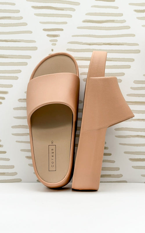 Corkys Popsicle Slide Sandals in Sand - Maple Row Boutique 