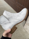 Corky’s White Metallic Curry Bootie