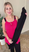 Distressed Hem Black Tummy Control Skinny Judy Blue Jeans