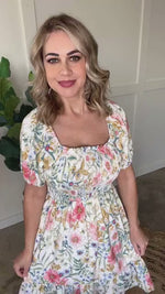 Tea Time Smocked Dress In Dainty Florals