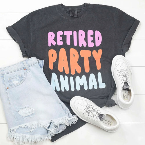 PREORDER: Retired Party Animal Graphic Tee - Maple Row Boutique 