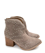 Twilight Studded Heeled Ankle Boot in Taupe - Maple Row Boutique 