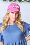 French Rose Cotton "MAMA" Adjustable Baseball Cap - Maple Row Boutique 