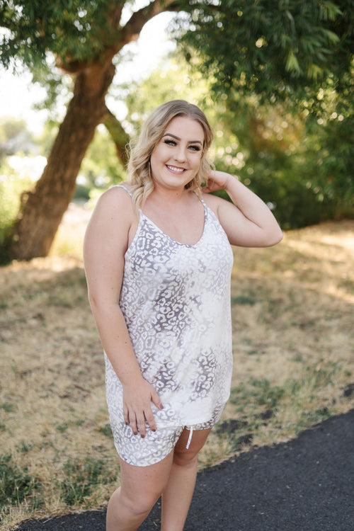 Sparkle All Night Sleep Tank - Maple Row Boutique 