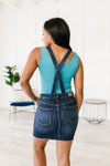 Agnes Denim Overall Dress - Maple Row Boutique 