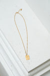 Checkered Pendant Necklace - Maple Row Boutique 