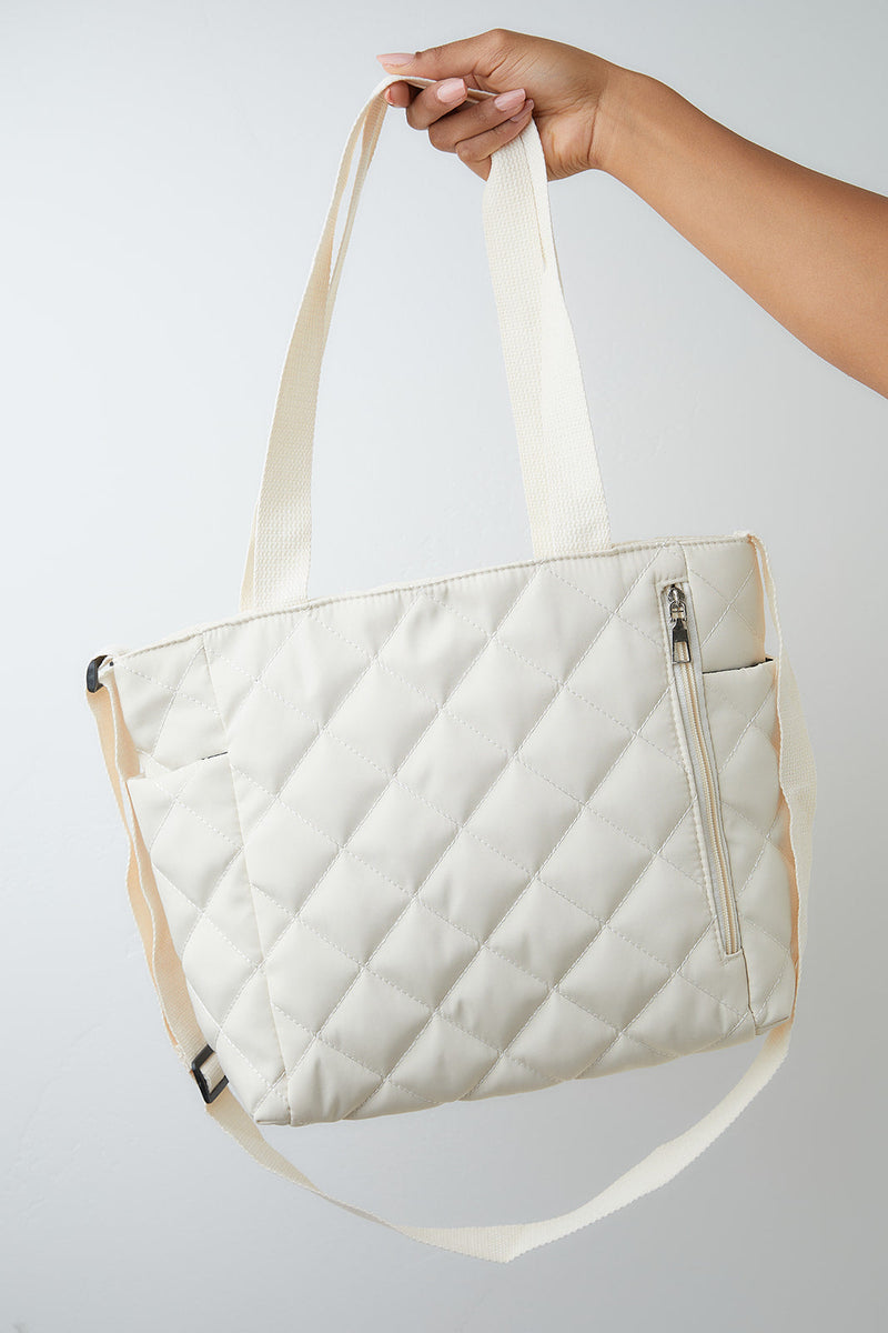 There She Goes Bag in Cream - Maple Row Boutique 