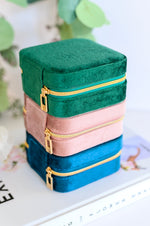 Kept and Carried Velvet Jewlery Box in Mauve - Maple Row Boutique 