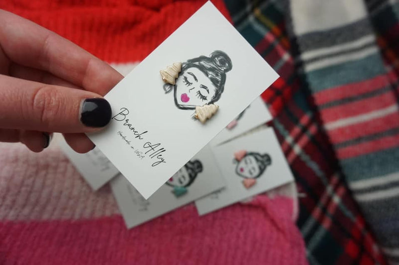 PREORDER: Frosted Tree Studs in Five Colors - Maple Row Boutique 