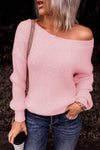 Cut-Out Knitted Pullover Sweater - Maple Row Boutique 