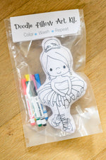 Ballerina Doodle Coloring Activity Doll - Maple Row Boutique 