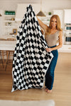 Penny Blanket Single Cuddle Size in Black Check - Maple Row Boutique 