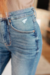 Bree High Rise Control Top Distressed Straight Jeans - Maple Row Boutique 