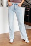Brooke High Rise Control Top Vintage Wash Straight Jeans - Maple Row Boutique 