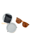 Collapsible Girlfriend Sunnies & Case in Champagne - Maple Row Boutique 