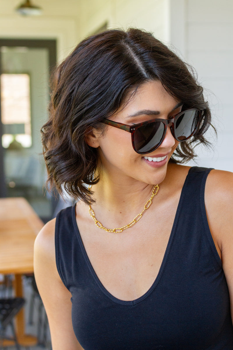 Collapsible Girlfriend Sunnies & Case in Tortoise Shell - Maple Row Boutique 