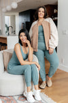Casual But Cool Tank in Tidewater Teal - Maple Row Boutique 