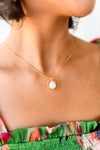 Center of the World Pearl Pendant Necklace - Maple Row Boutique 