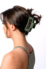 Claw Clip Set of 4 in Forest Green - Maple Row Boutique 