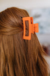 Claw Clip Set of 4 in Orange - Maple Row Boutique 