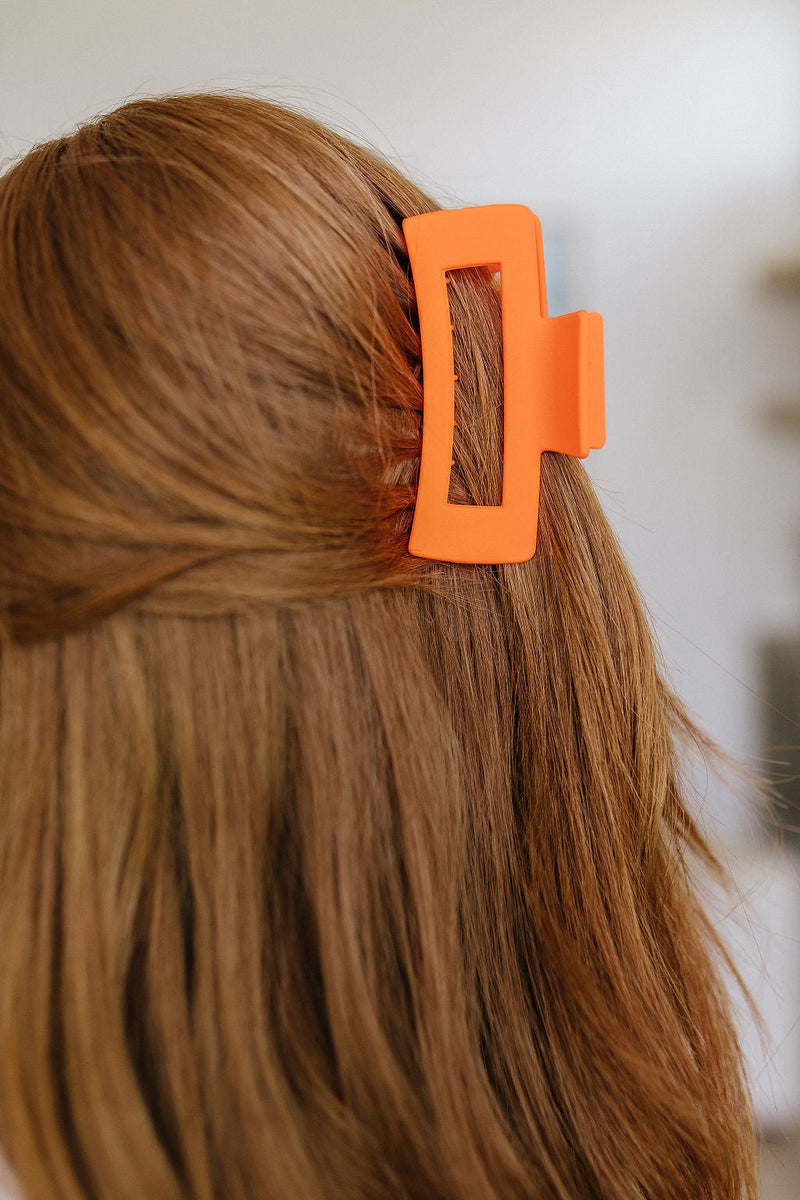 Claw Clip Set of 4 in Orange - Maple Row Boutique 