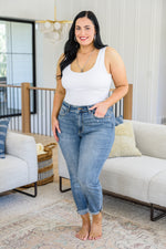 Corey Hi Rise Bleach Splash Boyfriend Jeans - Maple Row Boutique 