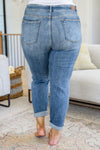 Corey Hi Rise Bleach Splash Boyfriend Jeans - Maple Row Boutique 