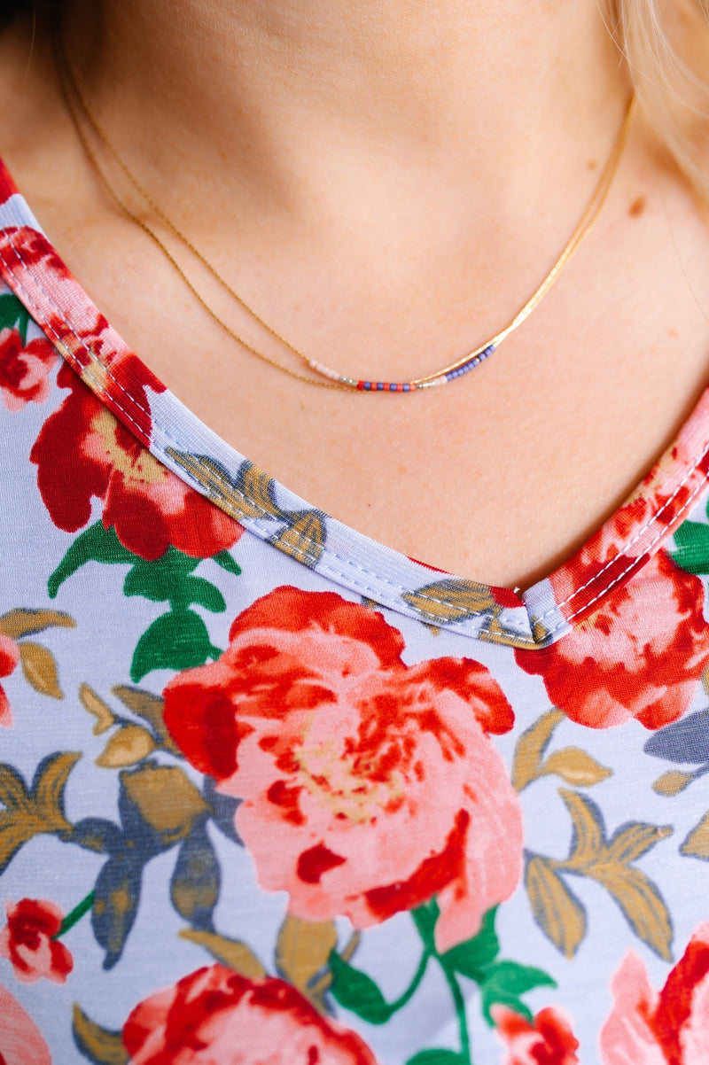 Beaded Double Layer Necklace By Joy Susan - Maple Row Boutique 