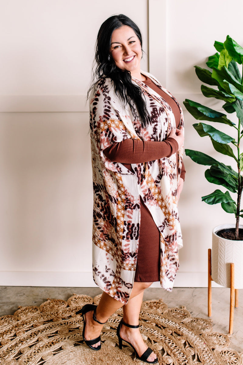 Midi Dress in Toasted Almond - Maple Row Boutique 