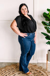 Cool Runnings Control Top, Cool Denim Flare Jeans By Judy Blue - Maple Row Boutique 