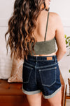 Hold Me Tight Bralette In Moss - Maple Row Boutique 