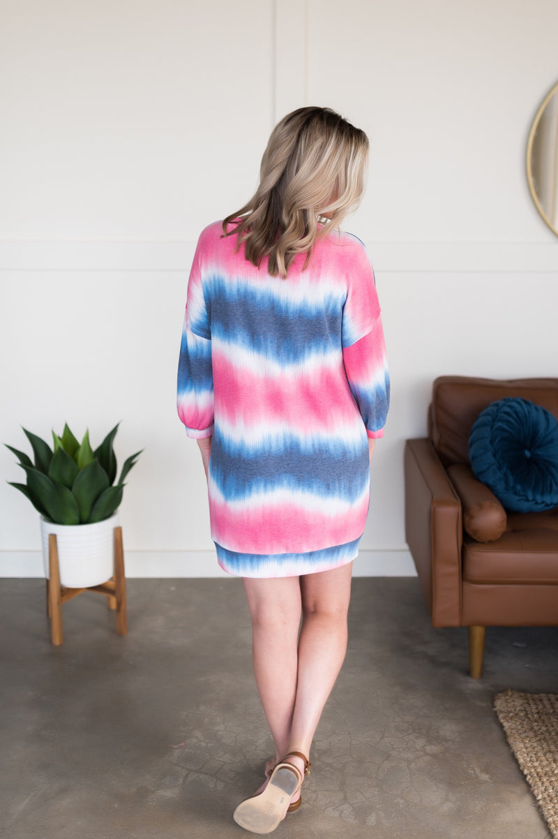 Tell Me More, Summer Tie Dye Dress - Maple Row Boutique 