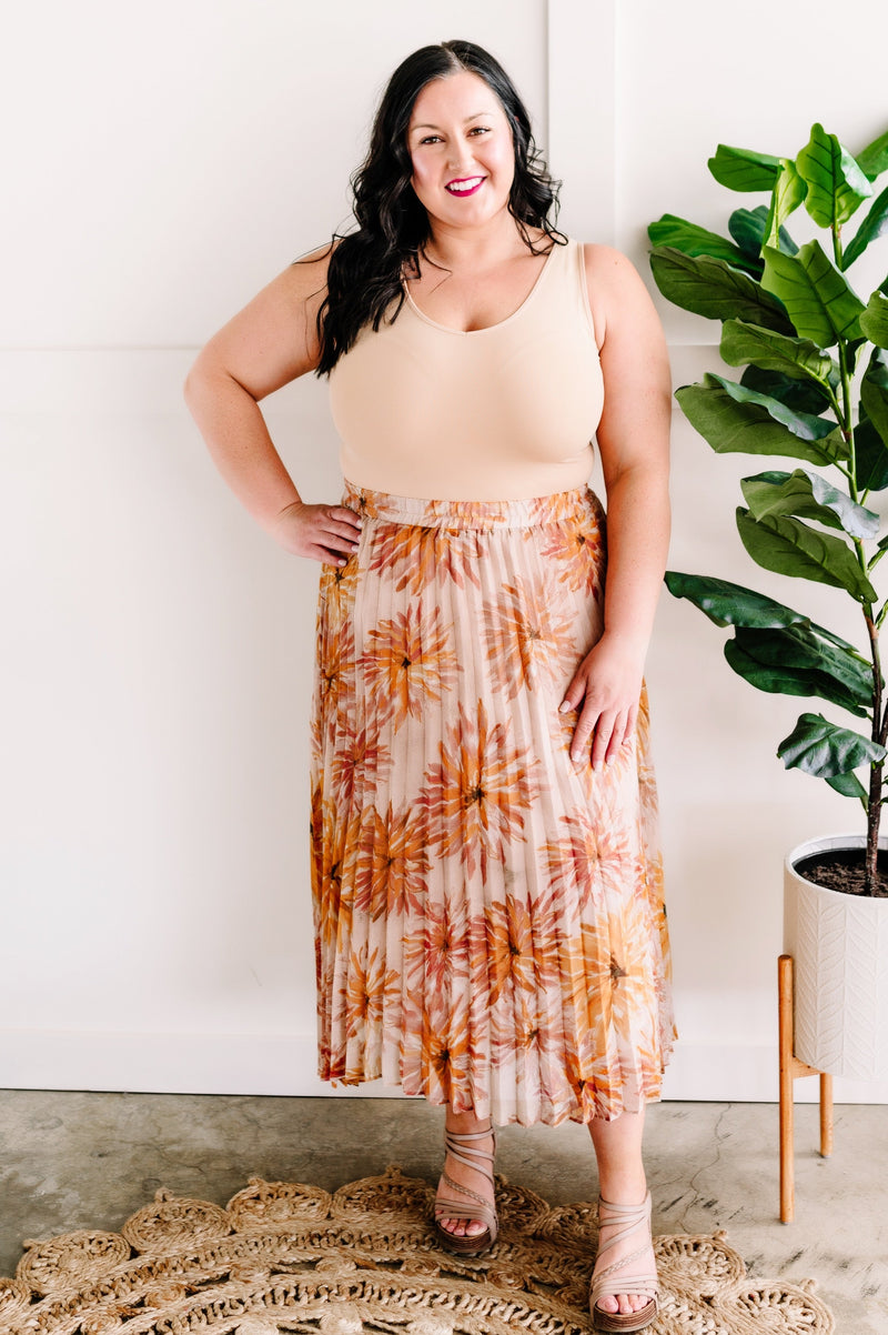 Seamless Reversible Tank Top In Nude - Maple Row Boutique 