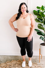 Seamless Reversible Tank Top In Nude - Maple Row Boutique 