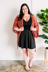 Sleeveless Dress With Shorts In Deep Black - Maple Row Boutique 