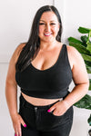 Ultra Soft Bra/Cami In Black - Maple Row Boutique 