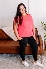 Raw Around The Edges In Coral - Maple Row Boutique 