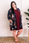 Double Ruffle Sleeve Shift Dress In Classic Merlot - Maple Row Boutique 