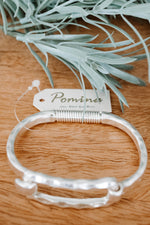 Hammered Bracelet In Silver - Maple Row Boutique 