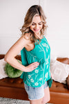 Hard To Get Starlet Teal Savanna Jane Top - Maple Row Boutique 
