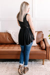 Sequin Tunic Top in Midnight - Maple Row Boutique 