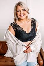 Layering Bralette In Black Lace - Maple Row Boutique 