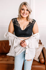 Layering Bralette In Black Lace - Maple Row Boutique 
