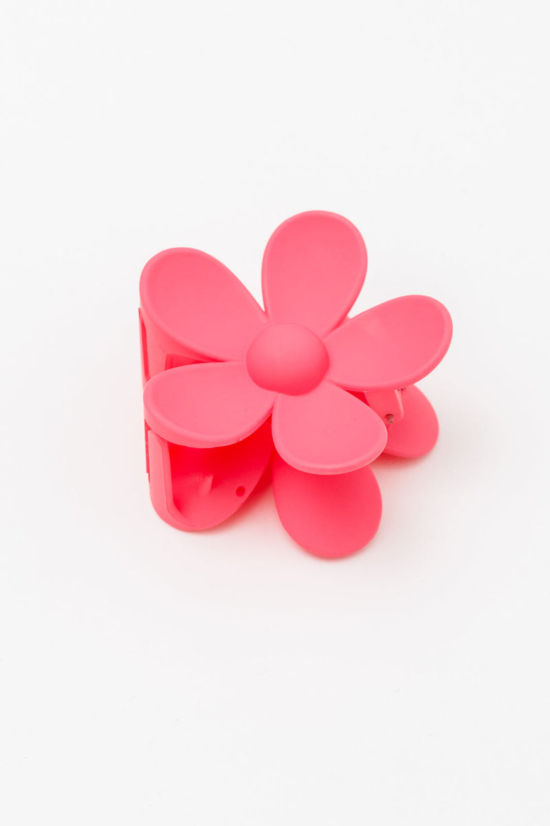 Daisy Claw Clip in Magenta - Maple Row Boutique 
