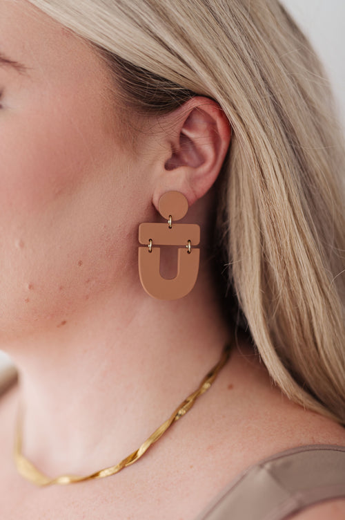 Dreamboat Earrings in Brown - Maple Row Boutique 