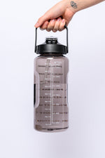 Elevated Water Tracking Bottle in Black - Maple Row Boutique 