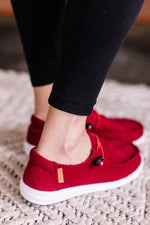 Corky's Red Corduroy Slip On Sneaker - Maple Row Boutique 