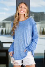 Gently Down the Stream Long Sleeve Top - Maple Row Boutique 