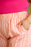 Go With It High Rise Striped Shorts - Maple Row Boutique 